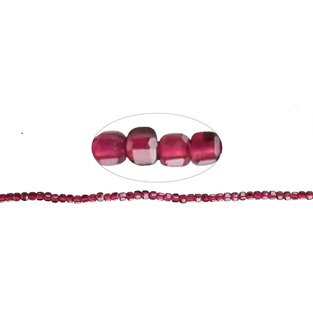 Rang de colliers, grenat, facetté, 02mm (39cm) | Marco Schreier