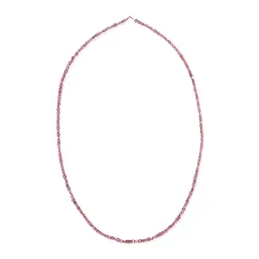 Stringed beads, garnet (pink), 02mm, faceted (39cm) | Marco Schreier