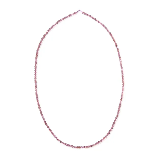 Stringed beads, garnet (pink), 02mm, faceted (39cm) | Marco Schreier