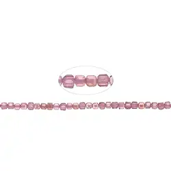 140820210220 Strand cube with phase, garnet, faceted, 02mm (39cm) | Marco Schreier