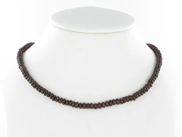 Strang Button, Granat, 02-03 x 05mm | Schreier Edelsteine, Heilsteine & Schmuck