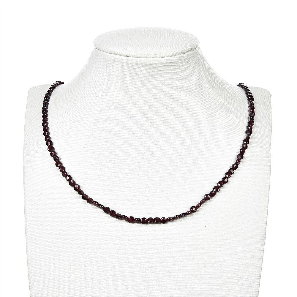 Disco/moneta a filo, granato, sfaccettato, 04 mm | Marco Schreier