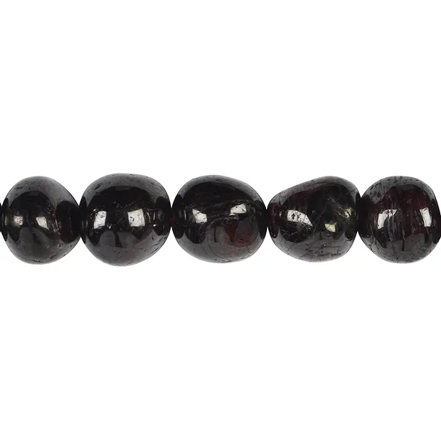 Strand of nuggets, garnet, 12-15 x 10-12mm (39cm) | Marco Schreier