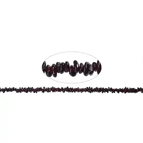 Rang de colliers éclats, grenat AAA, 03 - 05mm, 80cm | Marco Schreier