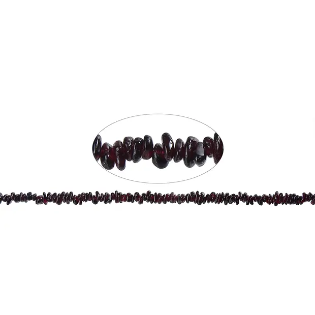 Rang de colliers éclats, grenat AAA, 03 - 05mm, 80cm | Marco Schreier