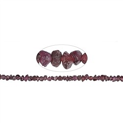 140820615800 Strang Nuggets, Granat,  03-04 x 04-05mm | GH Edelsteine, Heilsteine & Schmuck