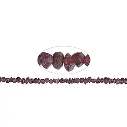 140820615800 Strang Nuggets, Granat,  03-04 x 04-05mm | GH Edelsteine, Heilsteine & Schmuck