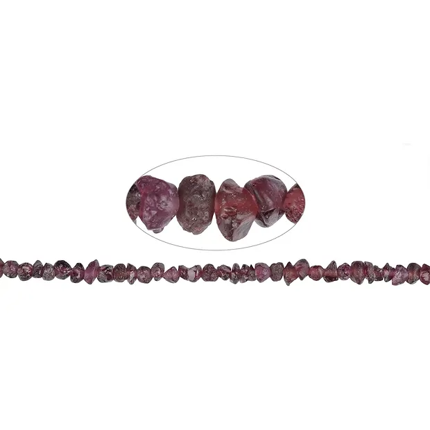 Strang Nuggets, Granat,  03-04 x 04-05mm | GH Edelsteine, Heilsteine & Schmuck