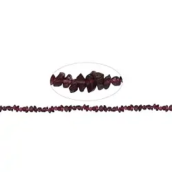 140820620611 Tiras de pepitas, granate, 03-04 x 05-08mm (39cm) | Marco Schreier