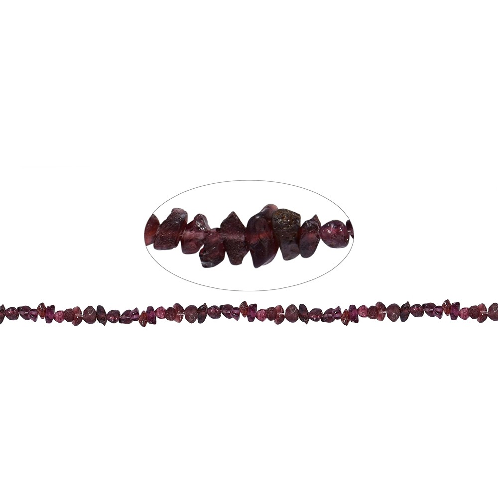 Filo di pepite, granato, 03-04 x 05-08 mm (39 cm) | Marco Schreier