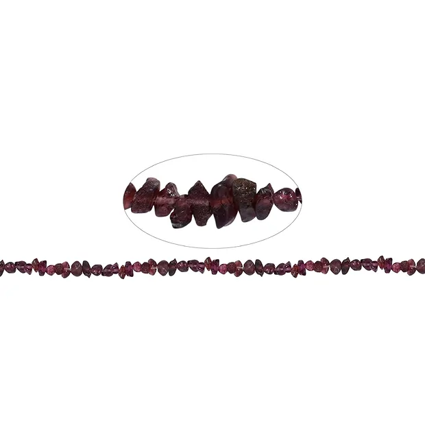 Strand of nuggets, garnet, 03-04 x 05-08mm (39cm) | Marco Schreier