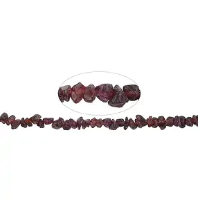 Rang de colliers Nuggets polis, grenat, 06-10mm | Marco Schreier