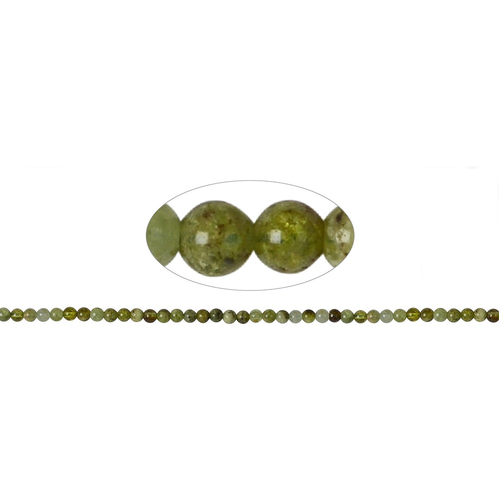 Strang Kugeln, Granat grün (Grossular), 04mm | Edelsteine, Heilsteine & Schmuck