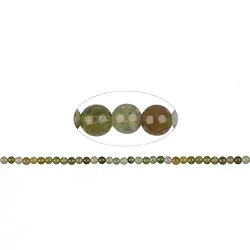 140830100422 Strang Kugeln, Granat grün und braun, 05mm | GH Edelsteine, Heilsteine & Schmuck