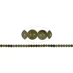 140830100520 Strang Kugeln, Granat grün (Grossular), 06mm | Edelsteine, Heilsteine & Schmuck