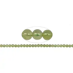 140830100521 String Beads, Garnet green (Grossular) A, 06mm | gems, healing stones & jewelry