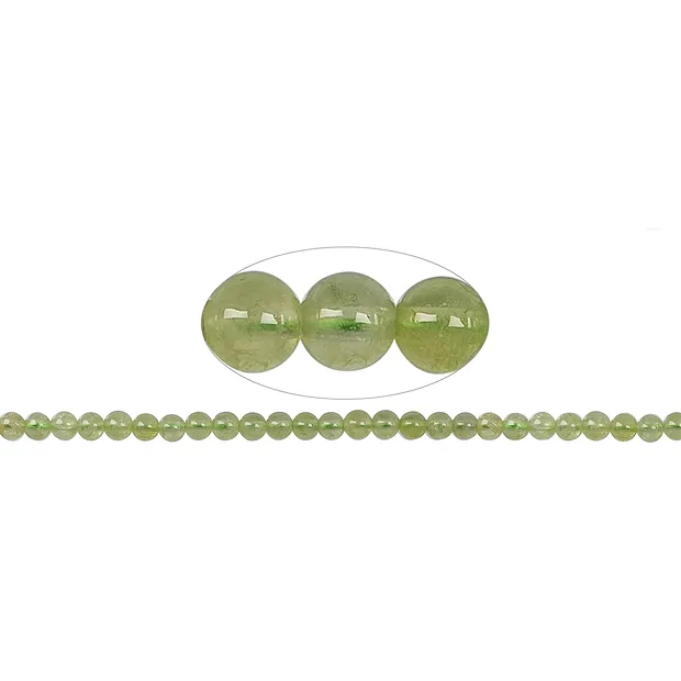 Strang Kugeln, Granat grün (Grossular) A, 06mm | Marco Schreier