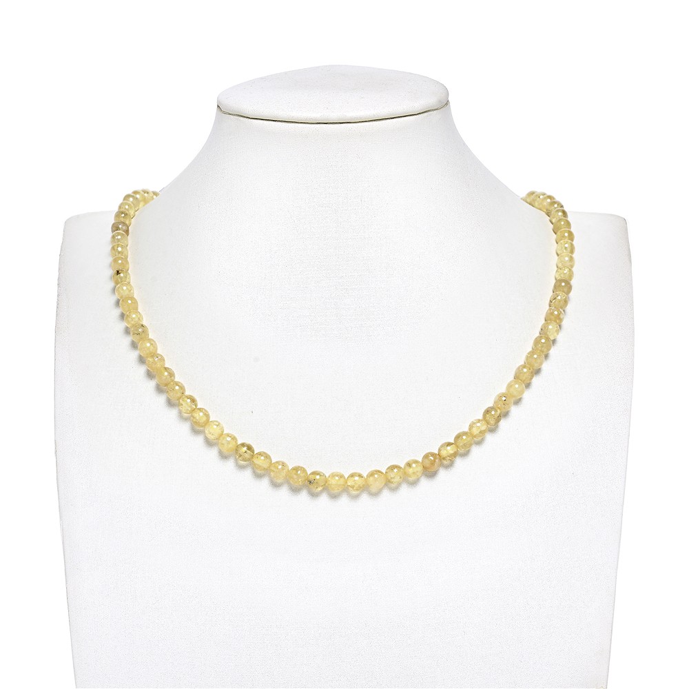 String Beads, Garnet (yellow) AA, 06mm  | wholesaler gems & healing stones