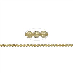 140830100524 Rang de colliers boules, grenat (jaune) AA, 06mm  | Marco Schreier