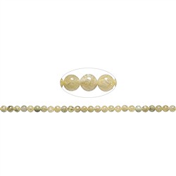 140830100525 Rang de colliers boules, grenat (jaune) A, 06mm | Marco Schreier