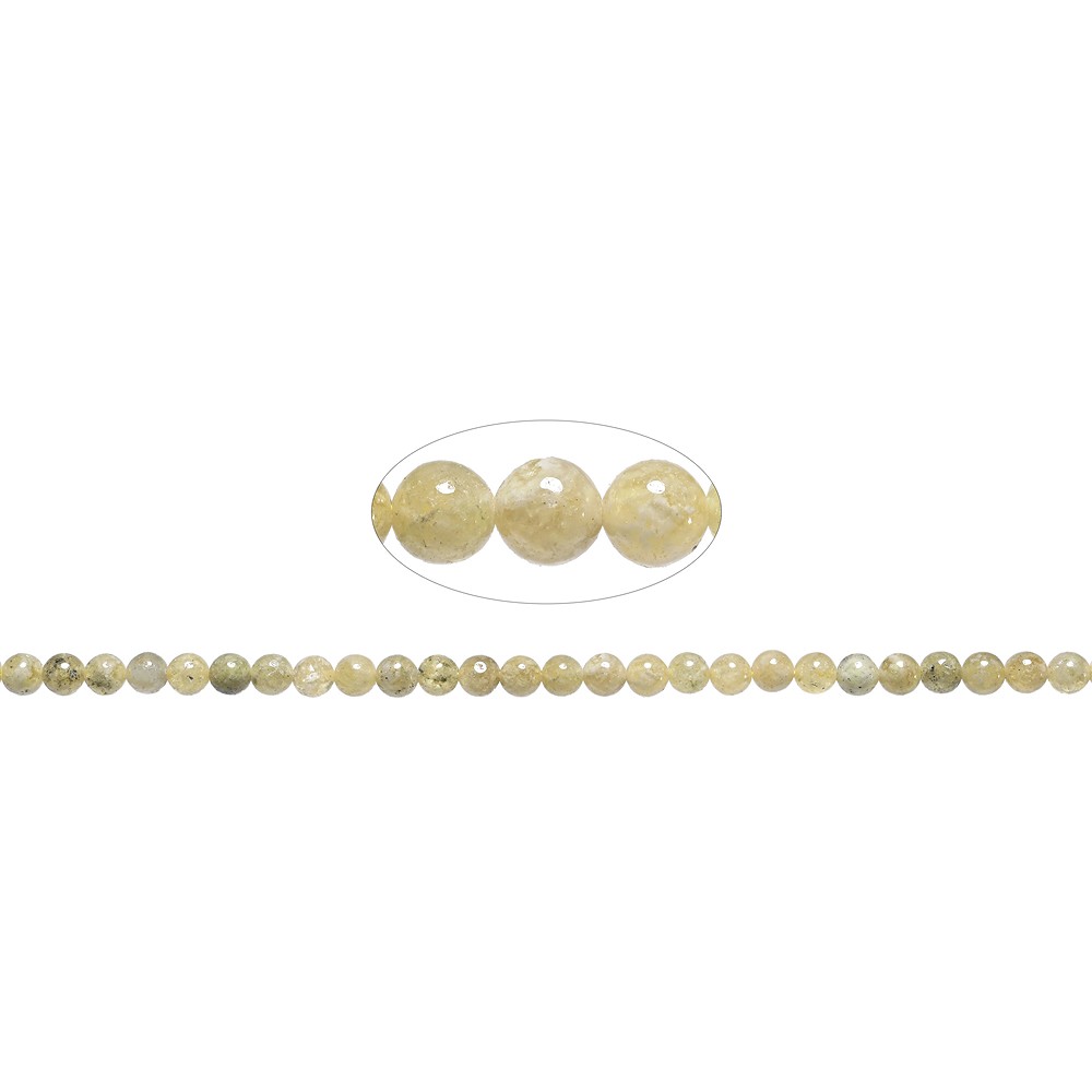 String Beads, Garnet (yellow) A, 06mm | wholesale gems, healing stones & jewelry