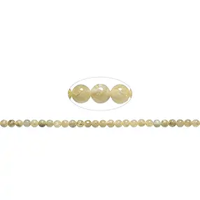 Filo di perle, granato (giallo) A, 06 mm | grossista gemme e pietre curative
