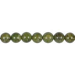 140830100920 Cuentas preciosas, granate verde (Grossular), 10mm | Marco Schreier