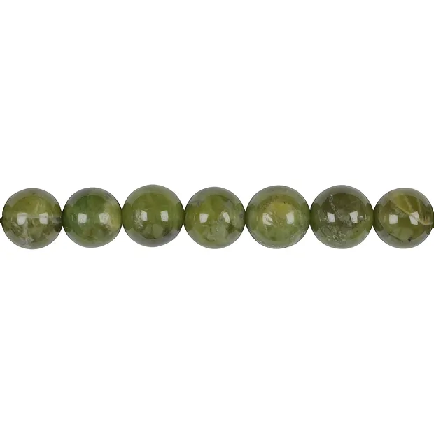 Rang de collier boules, Grenat verte (Grossulaire), 10mm | Marco Schreier