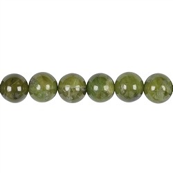 140830101020 Cuentas preciosas, granate verde (Grossular), 12mm | Marco Schreier