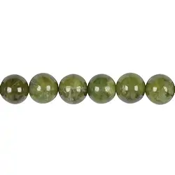 140830101020 Strang Kugeln, Granat grün (Grossular), 12mm | Edelsteine, Heilsteine & Schmuck