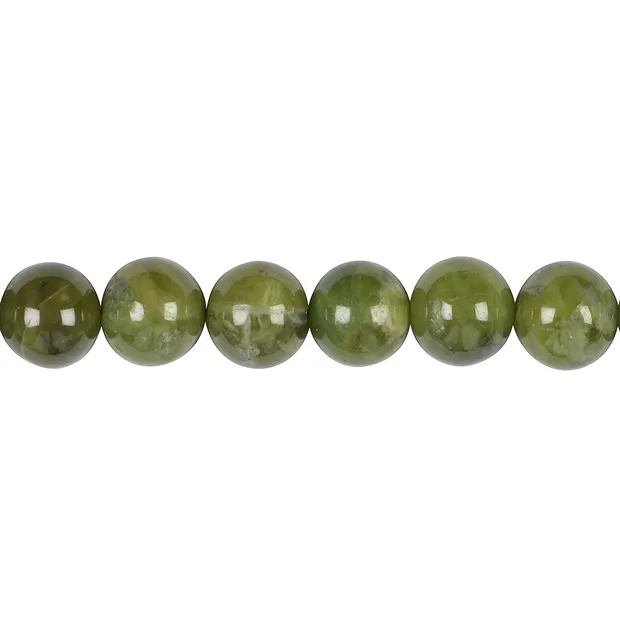 Strang Kugeln, Granat grün (Grossular), 12mm | Edelsteine, Heilsteine & Schmuck