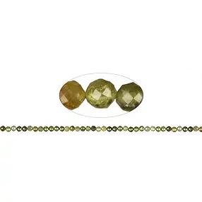 Strang Kugeln, Granat (Grossular), 04mm, facettiert (39cm) | Marco Schreier