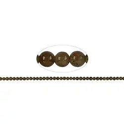 140830109222 Rang de collier boules, grenat vert olive (Grossular), 04-05mm (39cm) | Marco Schreier