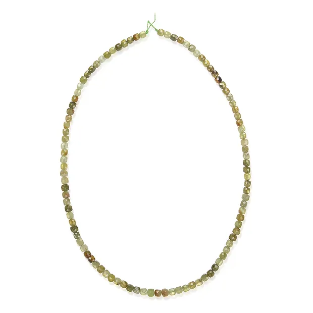 Stringed beads, garnet (Grossular), 04mm, faceted (39cm) | Marco Schreier