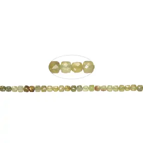 Rang de collier, grenat (grossular), 04mm, facetté (39cm) | Marco Schreier