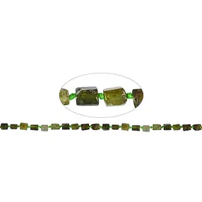 Rang de collier, grenat (grossulaire), facettes grossières, 10 x 06mm (42cm) | Marco Schreier