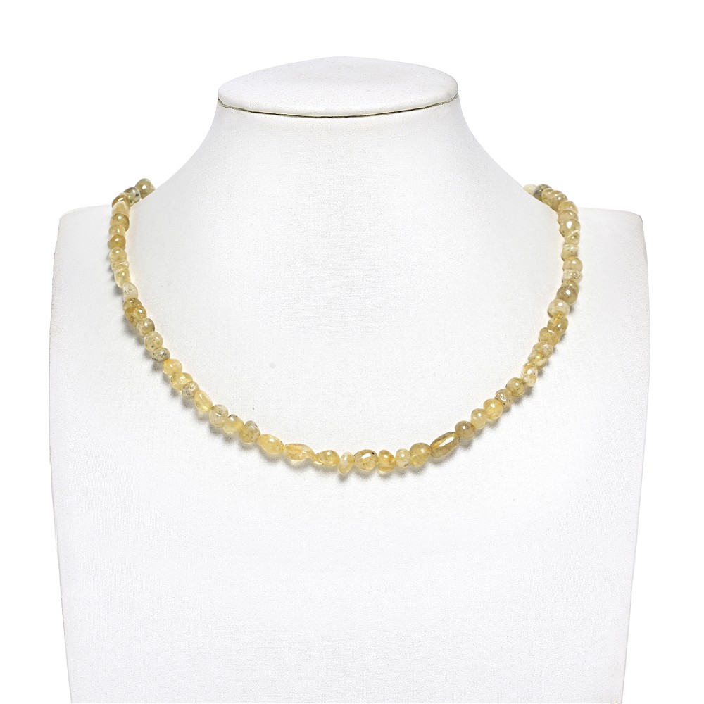 Tiras de pepitas, granate (amarillo), 05 - 06mm (39cm)  | Marco Schreier