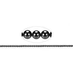 140850100320 Strang Kugeln, Hämatit (natur), 04mm | Schreier Edelsteine, Heilsteine & Schmuck