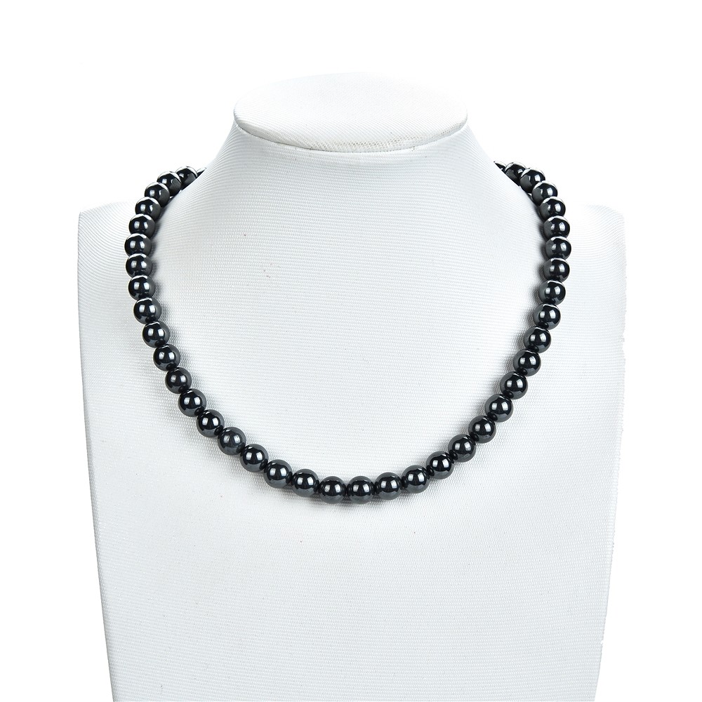 Filo di perle, Ematite (naturale), 08 mm | grossista gemme e pietre curative