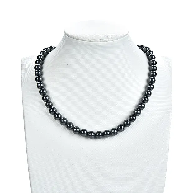 Filo di perle, Ematite (naturale), 08 mm | grossista gemme e pietre curative