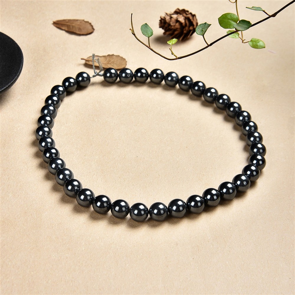 String Beads, Hematite (natural), 10mm | Schreier gems, healing stones & jewelry