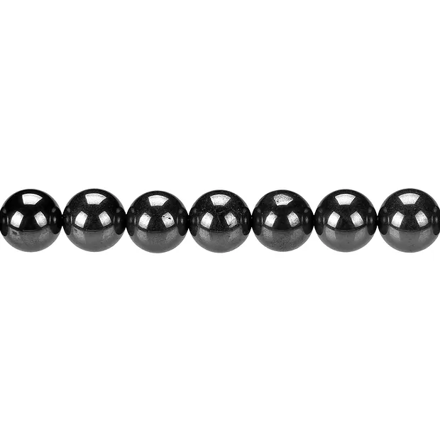 Rang de collier boules, Hématite (naturelle), 10mm | Marco Schreier