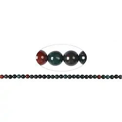 140870100520 Rang de collier boules, Héliotrope sanguin (Héliotrope), 06mm | Marco Schreier