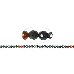 140870101720 Rang de collier boules, Héliotrope sanguin, à facettes, 06mm (38 cm) | Marco Schreier