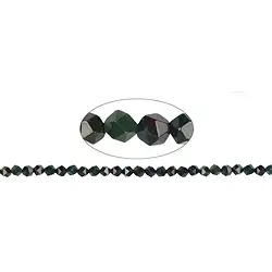 140870109120 Rang de colliers boules, Jaspe sanguin (Héliotrope), facetté (Starcut), 05-06mm (39cm) | Marco Schreier