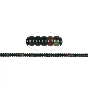 Cilindro di filo, Eliotropio, 05 x 08 mm | grossista gemme e pietre curative