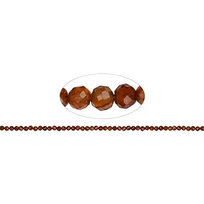 Strang Kugeln, Hessonit (Granat), facettiert, 02,8mm | Marco Schreier