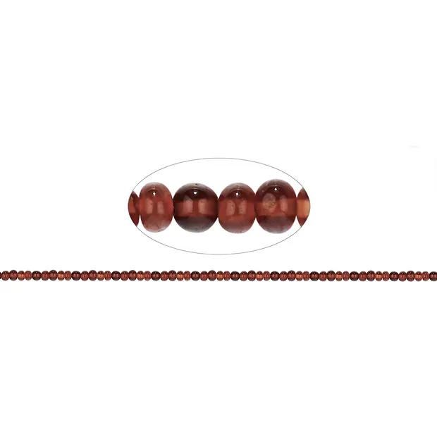 Strang Button, Hessonit, 03 x 03-04mm | Edelsteine, Heilsteine & Schmuck-Handel