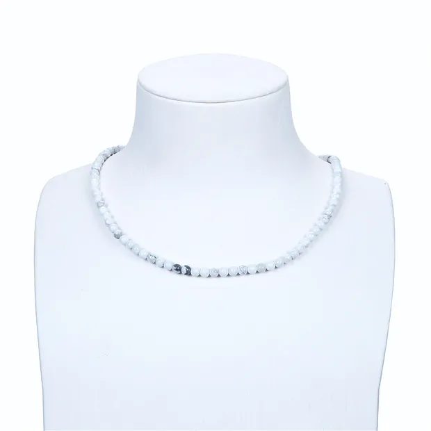 Filo di perline, Magnesite, 04 mm | Gemme Schreier, pietre curative e gioielli