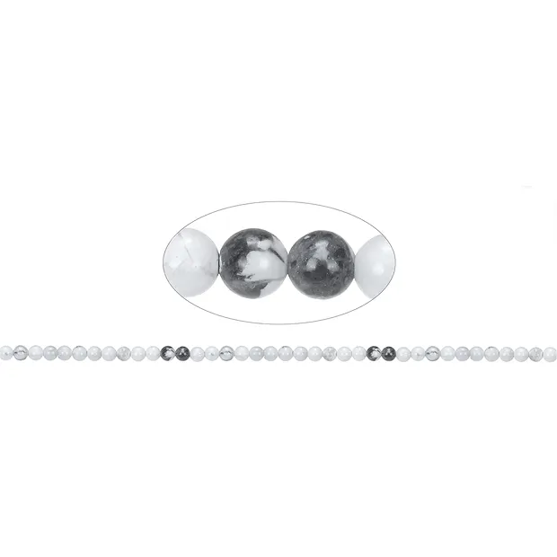 Strang Kugeln, Magnesit, 04mm | Großhändler Edelsteine, Heilsteine & Schmuck